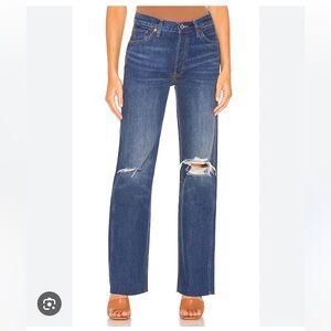 New RE/DONE broken blue 90s high rise loose